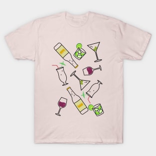 Minimalist Drink Cocktail Collection T-Shirt